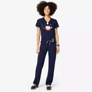 FIGS Scrubs Set Women Navy Small